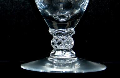 Fostoria Chintz Etched Crystal Glass 6" / 13 oz Iced Tea Stem Fostoria Chintz Etched Crystal Glass 6" / 13 oz Iced Tea Stem