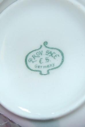 E S Germany Floral w/ Roses Cup & Saucer E S Germany Floral w/ Roses Cup & Saucer