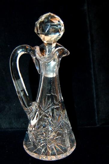 Brilliant Period Cut Glass Cruet Bottle Brilliant Period Cut Glass Cruet Bottle