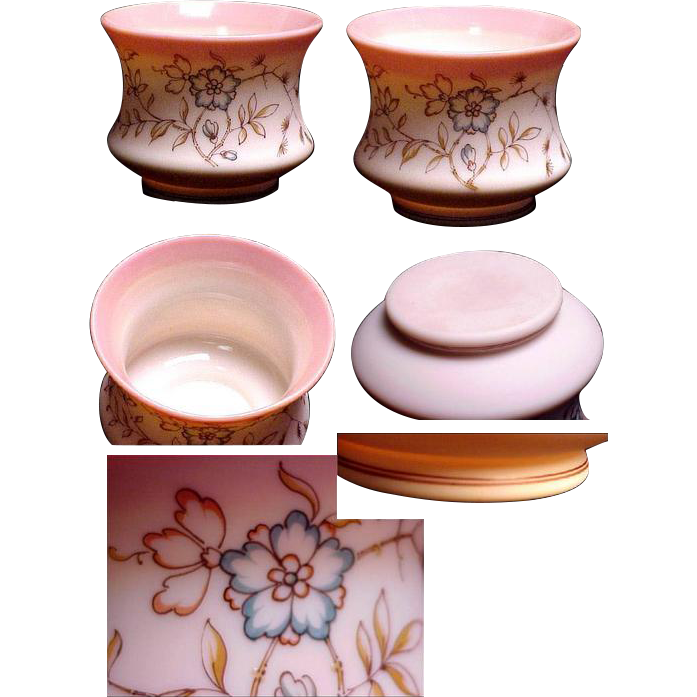 Beautiful Enameled Burmese Glass Vase Beautiful Enameled Burmese Glass Vase