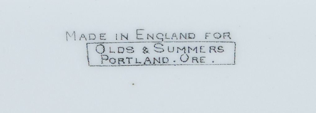 Early 1890's Souvenir Cup & Saucer of " Portland Oregon " Early 1890's Souvenir Cup & Saucer of " Portland Oregon "