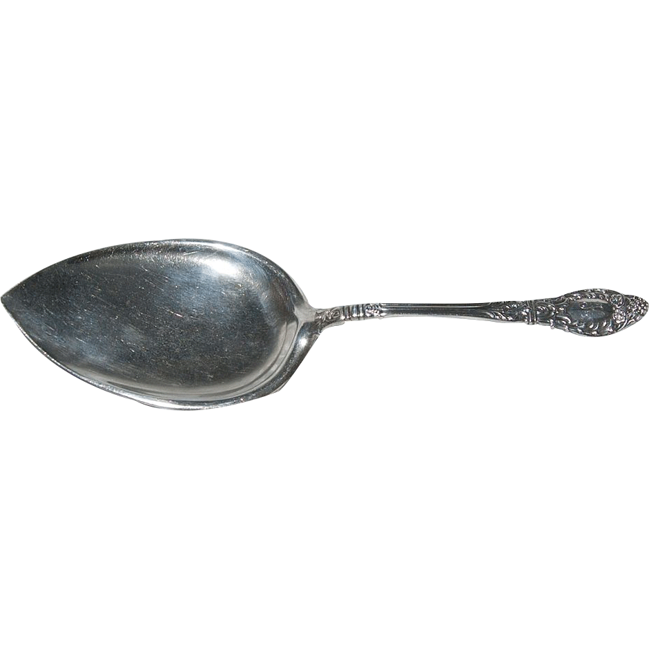 Sterling Silver Solid Pie Server Roman Pattern Circa 1900 Sterling Silver Solid Pie Server Roman Pattern Circa 1900