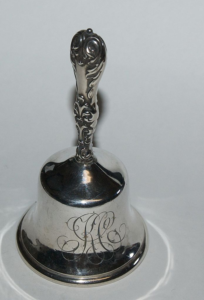 Antique 1900's Sterling Silver Bell by J E Caldwell Antique 1900's Sterling Silver Bell by J E Caldwell