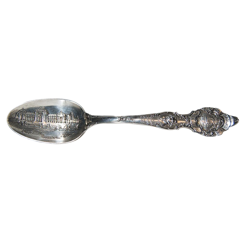 Sterling Silver Souvenir Spoon "St. Louis Worlds Fair 1904" from