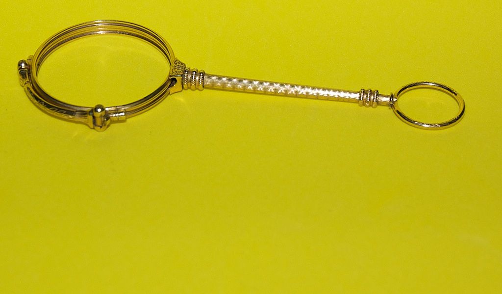 1890's Gold Filled Mechanical Lorgnette 1890's Gold Filled Mechanical Lorgnette