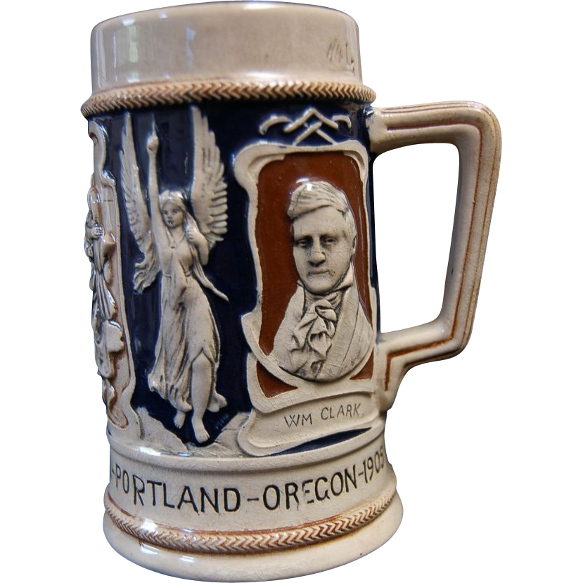 Lewis & Clark World's Fair / Centennial 1905 Souvenir Stein / Mug Lewis & Clark World's Fair / Centennial 1905 Souvenir Stein / Mug