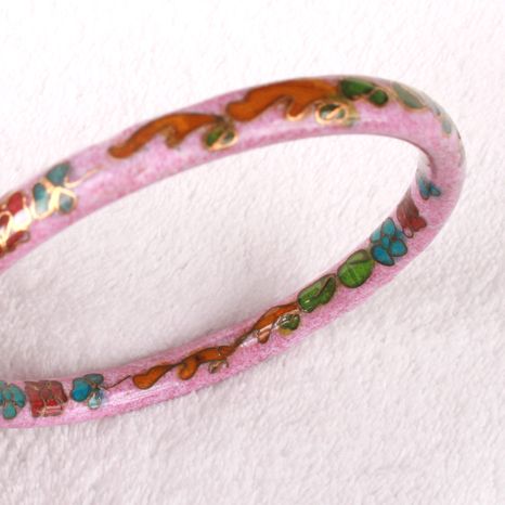 Stunning Cloisonne purple glass bangle Stunning Cloisonne purple glass bangle