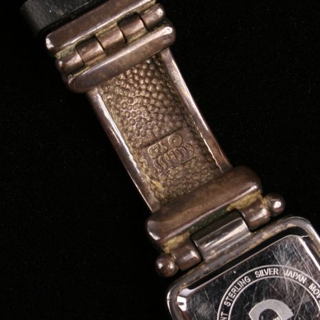Ecclissi sterling watch w leather band Ecclissi sterling watch w leather band