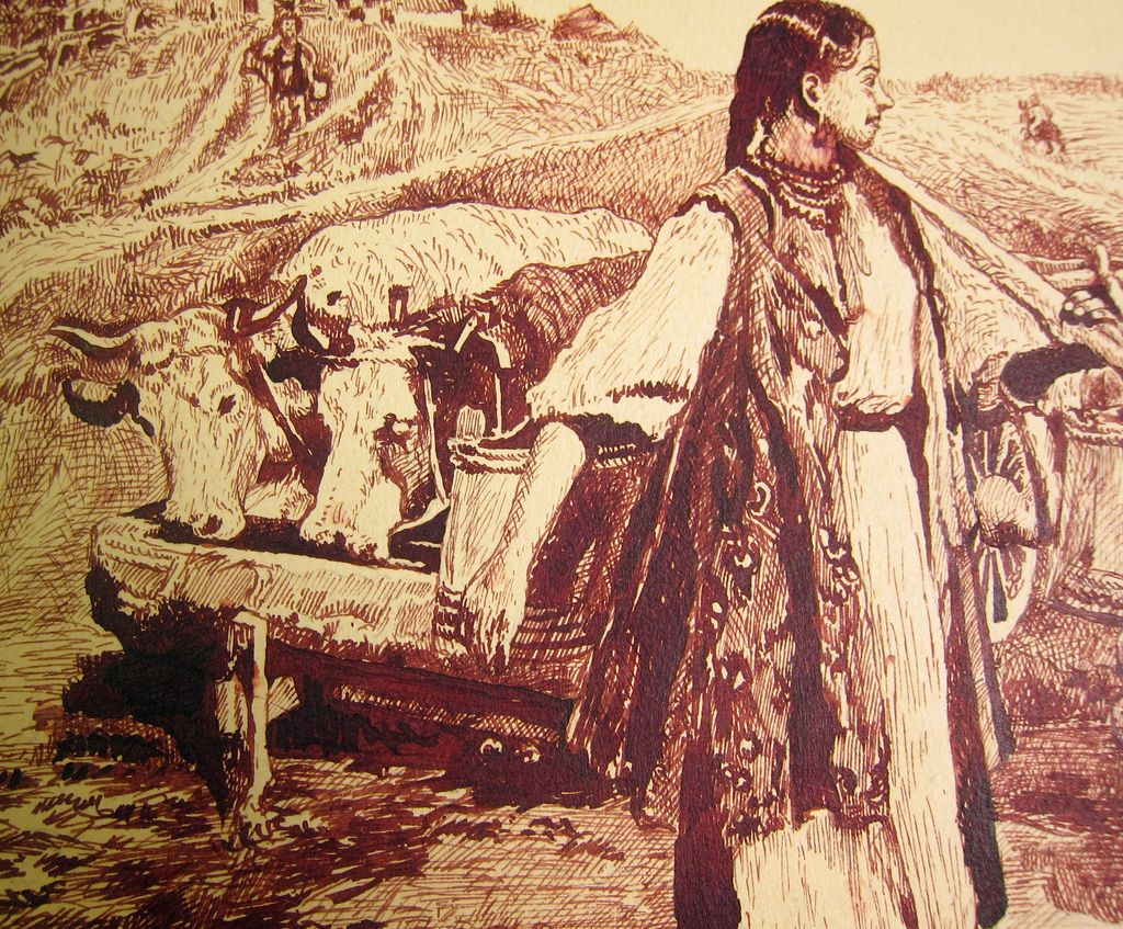 Russian Ink Drawing After Russian Master Painter Russian Ink Drawing After Russian Master Painter
