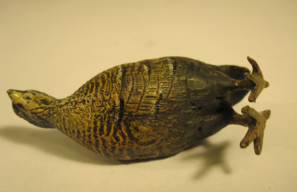 Austrian Cold Painted Bronze Figure of a Bird Austrian Cold Painted Bronze Figure of a Bird
