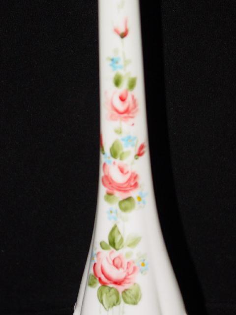 Hobnail Milkglass Fenton Budvase - Painted by Louise Piper Hobnail Milkglass Fenton Budvase - Painted by Louise Piper