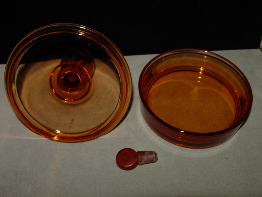 Fostoria Boxtle - Perfume Bottle and Powder Box Fostoria Boxtle - Perfume Bottle and Powder Box