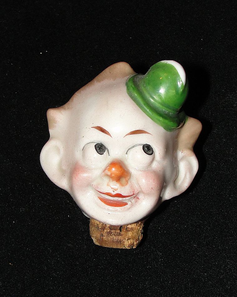 Vintage Figural Ceramic Bottle Stopper Vintage Figural Ceramic Bottle Stopper