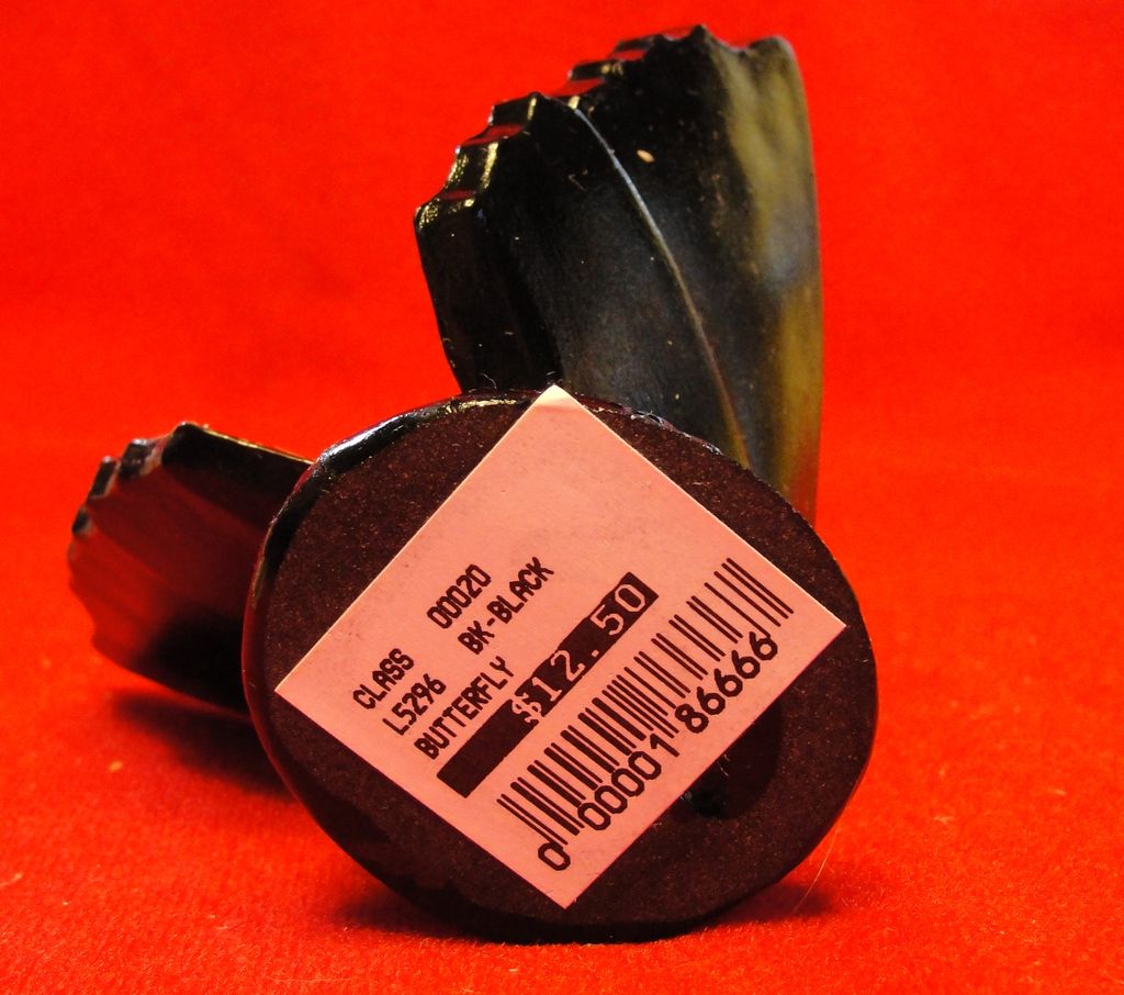 Black Fenton Art Glass Butterfly Undecorated Black Fenton Art Glass Butterfly Undecorated