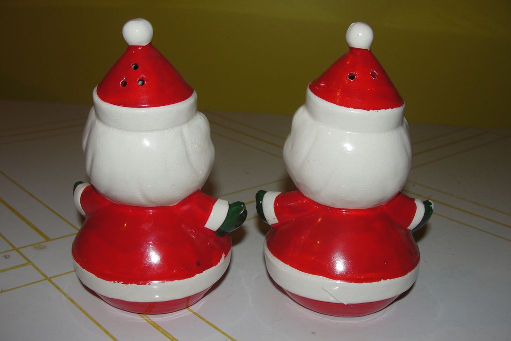 Large Holt and Howard Winking Santa Salt and Pepper Shakers Large Holt and Howard Winking Santa Salt and Pepper Shakers