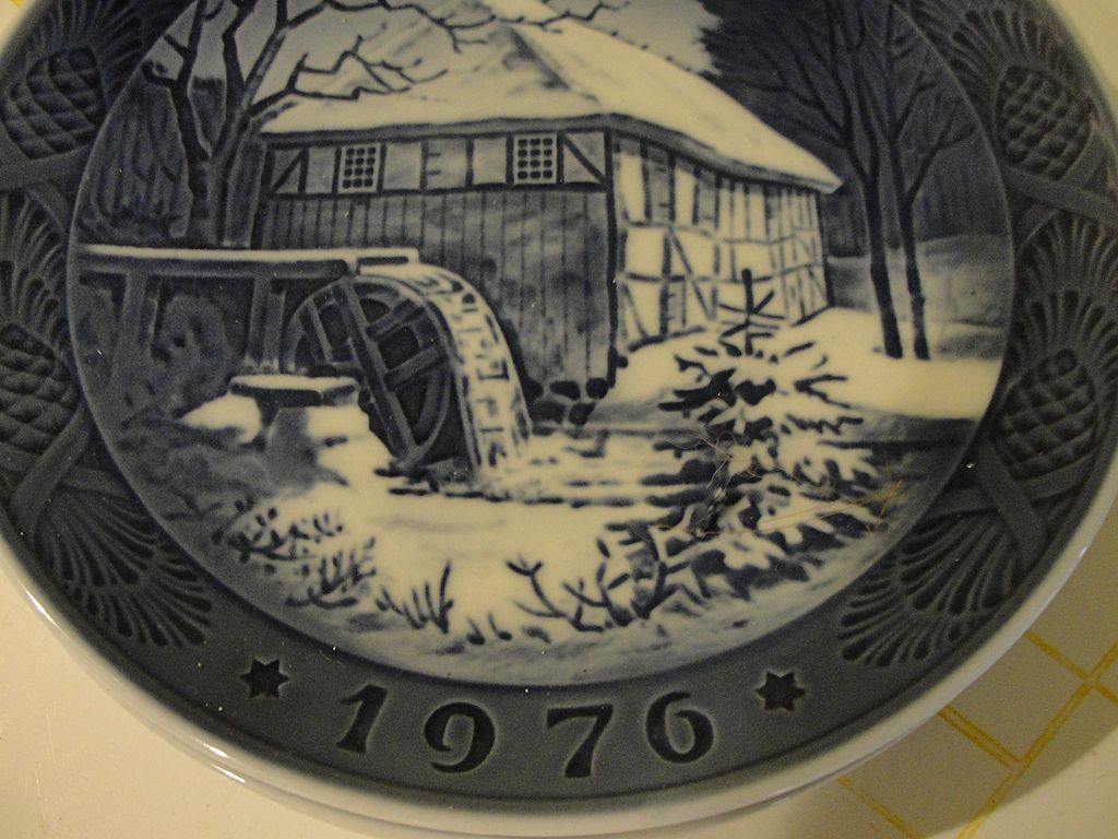 Royal Copenhagen 1976 Watermill Plate Royal Copenhagen 1976 Watermill Plate