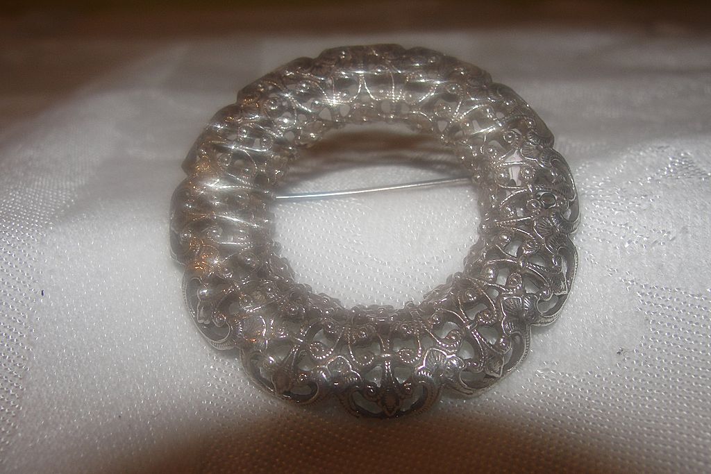 Fancy Filigree Brooch - Free Shipping Fancy Filigree Brooch - Free Shipping