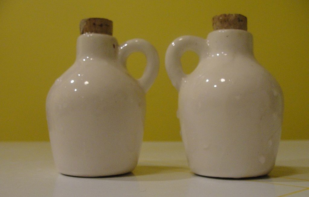 Ma and Pa Made in the Ozarks Jug Salt and Pepper Shakers Ma and Pa Made in the Ozarks Jug Salt and Pepper Shakers
