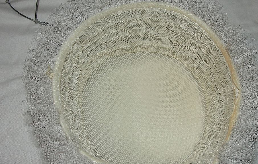 Ruffled Pillbox 60's Hat Ruffled Pillbox 60's Hat