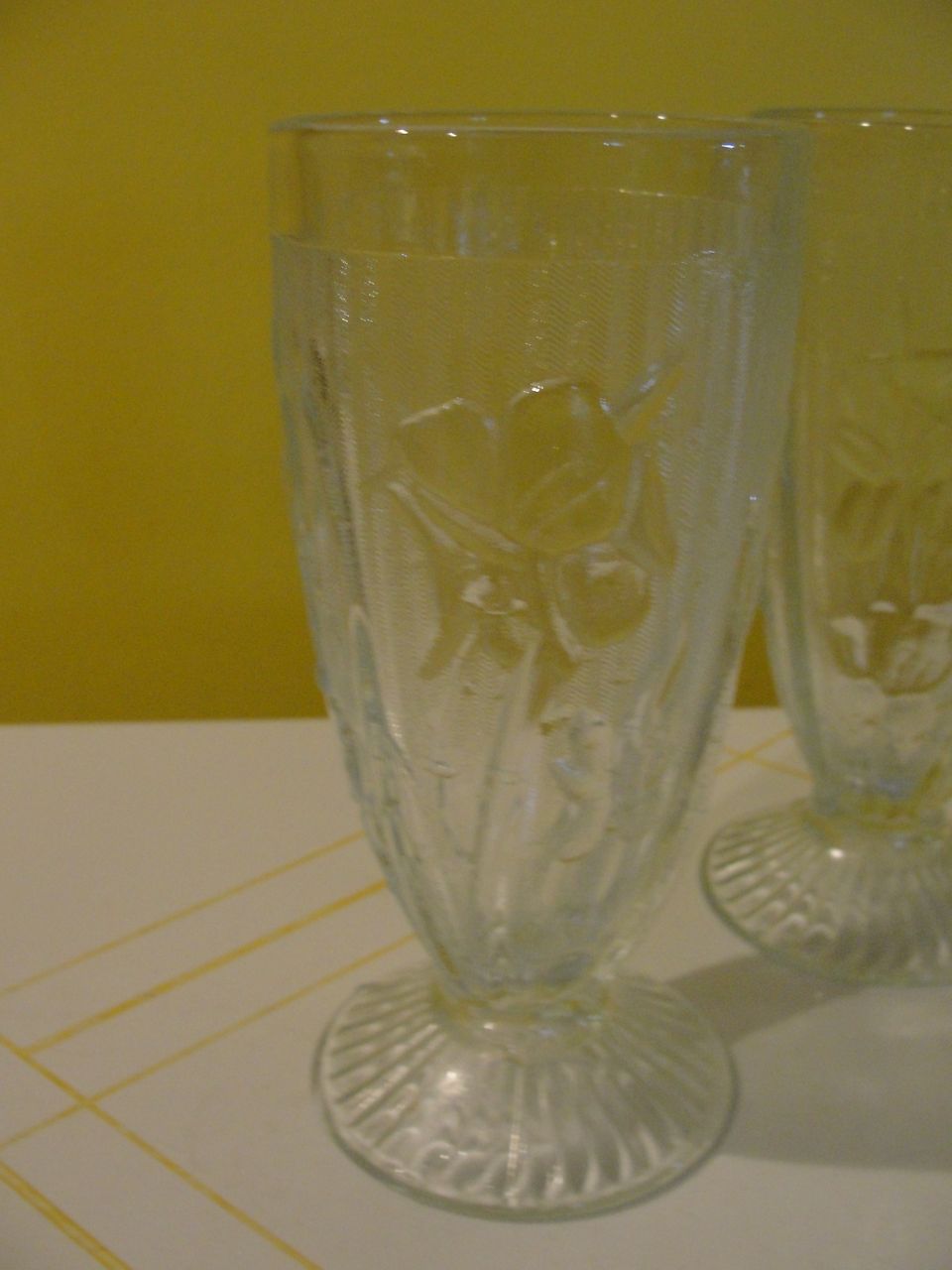 Iris and Herringbone Iced Tea Glasses Iris and Herringbone Iced Tea Glasses
