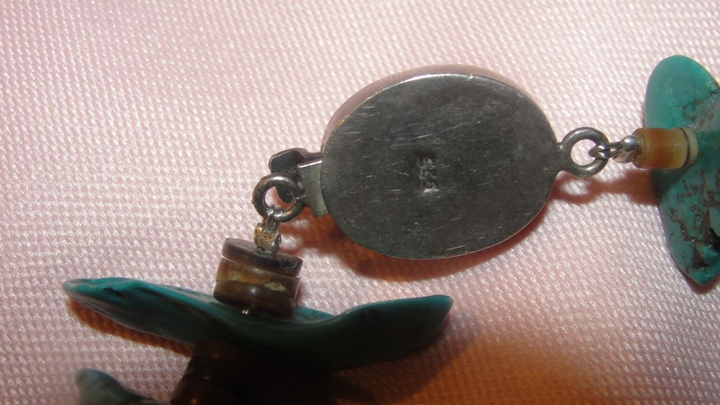 Turquoise and Silver Necklace - Free shipping Turquoise and Silver Necklace - Free shipping