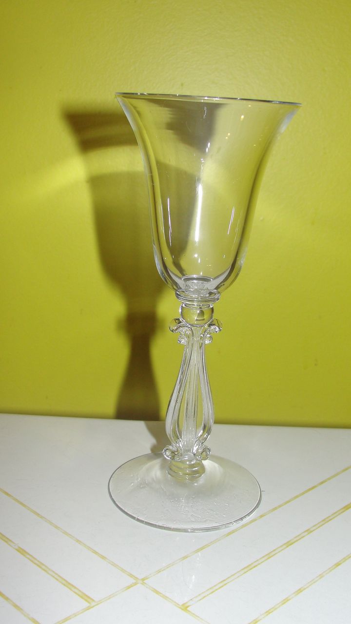 Cambridge Glass Regency Wine Glass Harp Stem #3575 Cambridge Glass Regency Wine Glass Harp Stem #3575