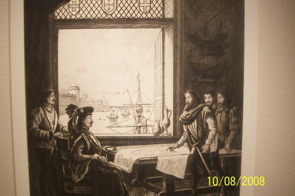 Prince Henry's School of Navigation, Original Etching C. F. W. Mielatz