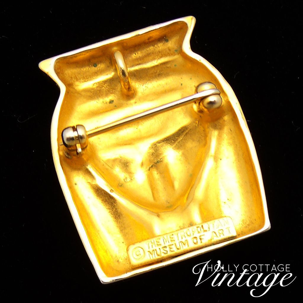Vintage MMA Egyptian Goddess Hathor pendant/pin Vintage MMA Egyptian Goddess Hathor pendant/pin
