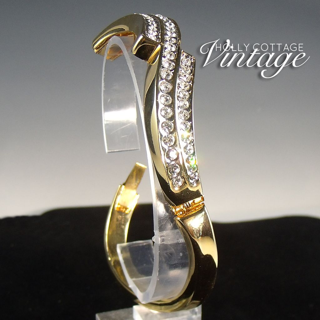 Vintage rhinestone bangle bracelet Vintage rhinestone bangle bracelet