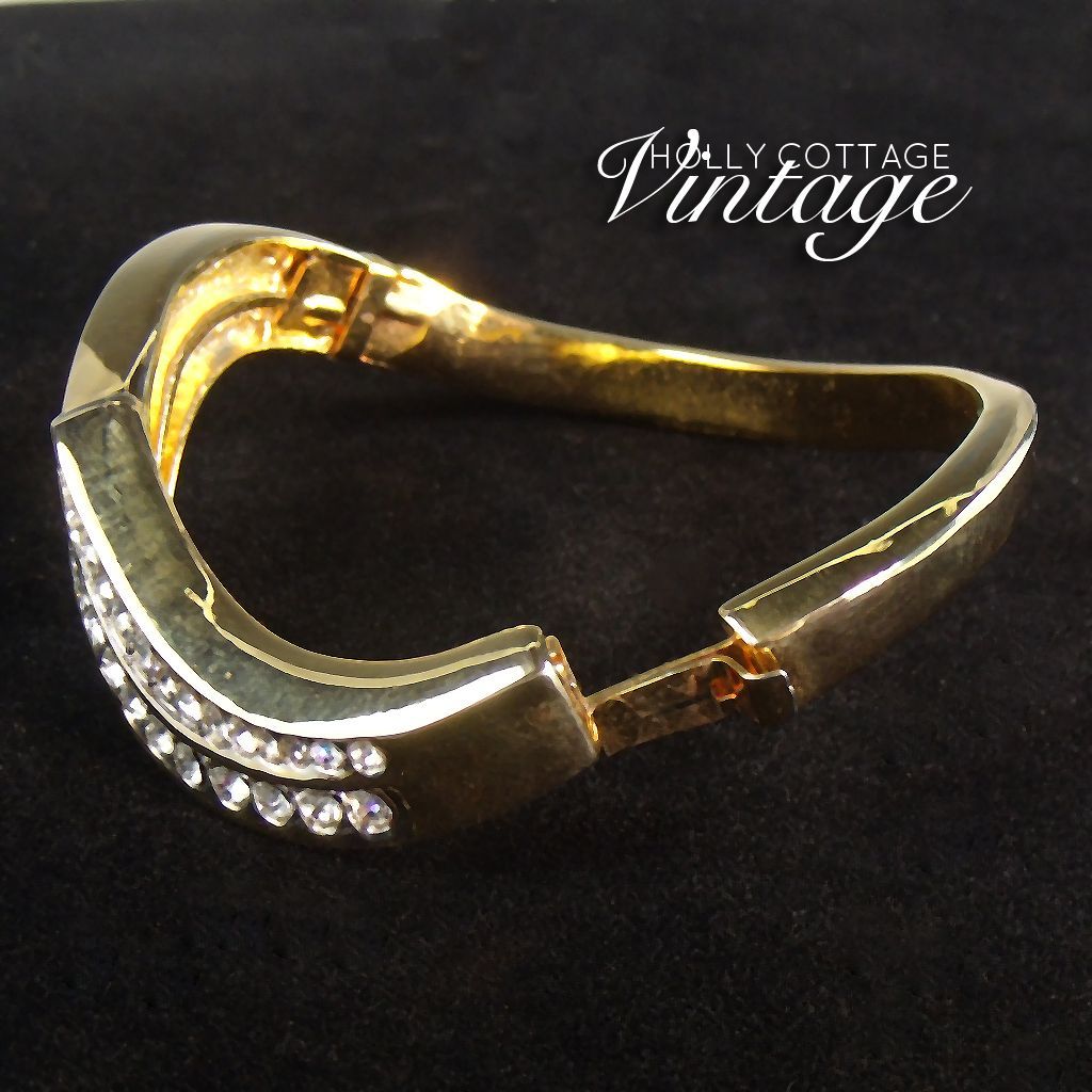Vintage rhinestone bangle bracelet Vintage rhinestone bangle bracelet