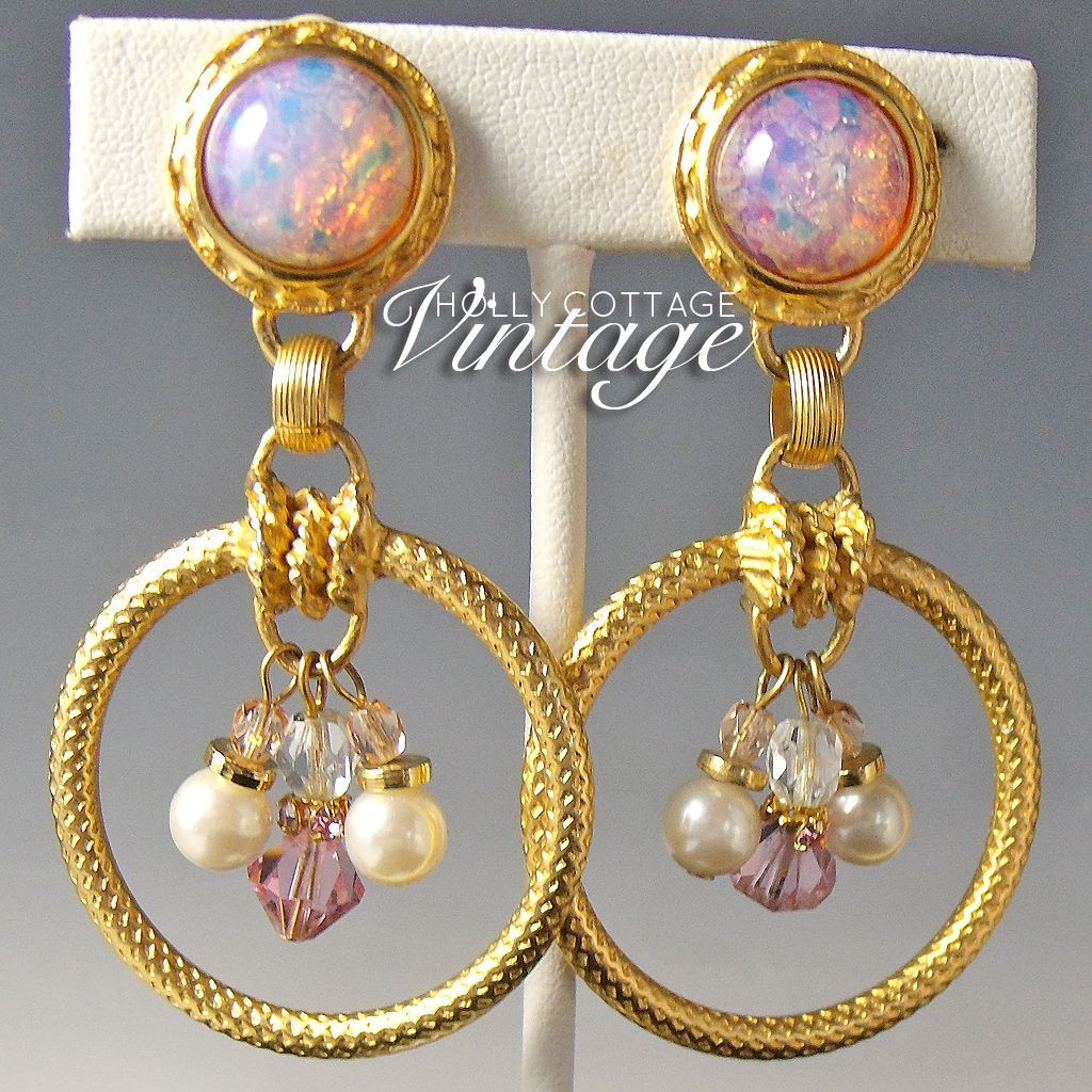 Vintage Robert Rose clip-on earrings Vintage Robert Rose clip-on earrings