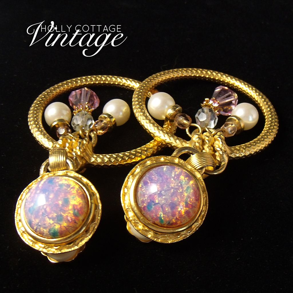 Vintage Robert Rose clip-on earrings Vintage Robert Rose clip-on earrings