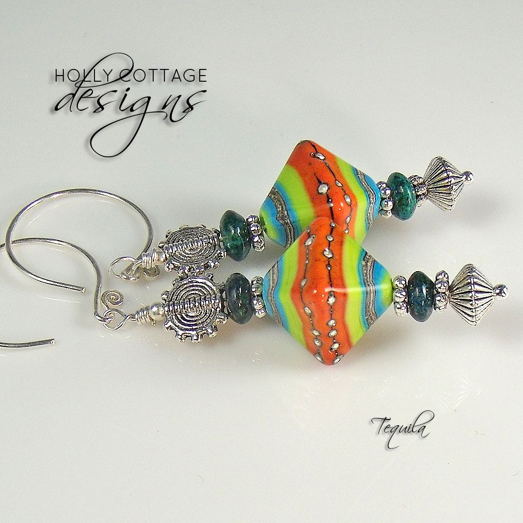Artisan crafted tequila earrings Artisan crafted tequila earrings