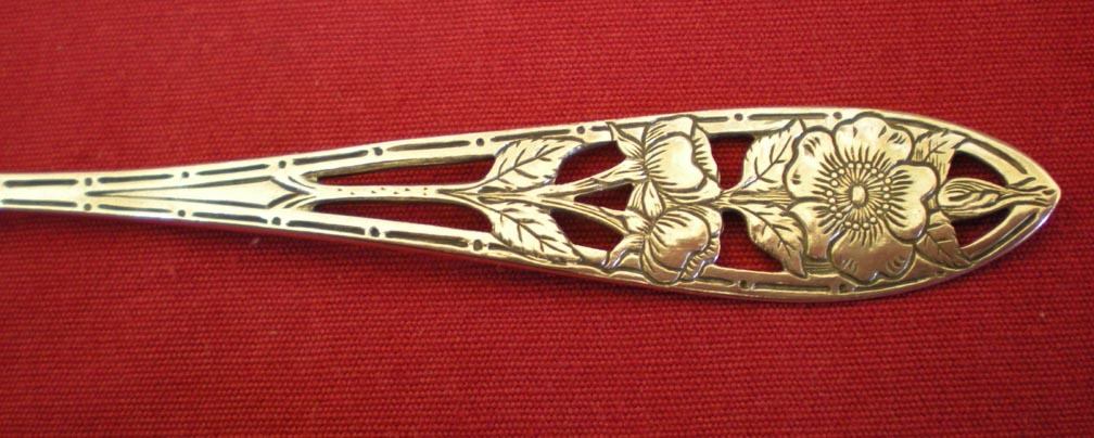 Vintage Sterling Silver Spoon Floral Openwork Vintage Sterling Silver Spoon Floral Openwork
