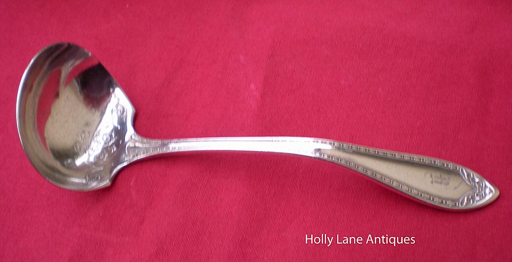 Victorian Silver Plate Ladle Sheraton Pattern c.1910 Victorian Silver Plate Ladle Sheraton Pattern c.1910