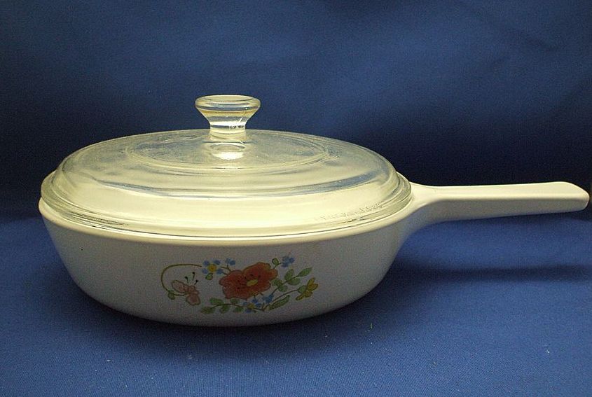 Corning Wildflower Small Skillet & Lid Corning Wildflower Small Skillet & Lid