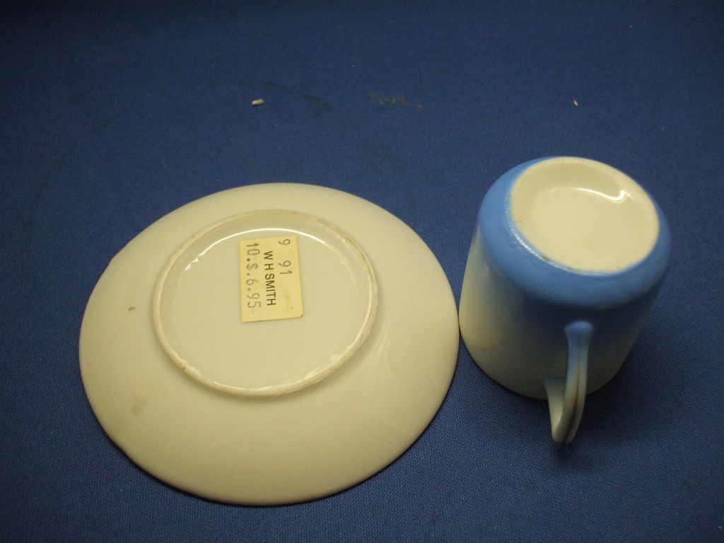 Virginia Seagull Cup & Saucer Mini Souvenir Porcelain Virginia Seagull Cup & Saucer Mini Souvenir Porcelain