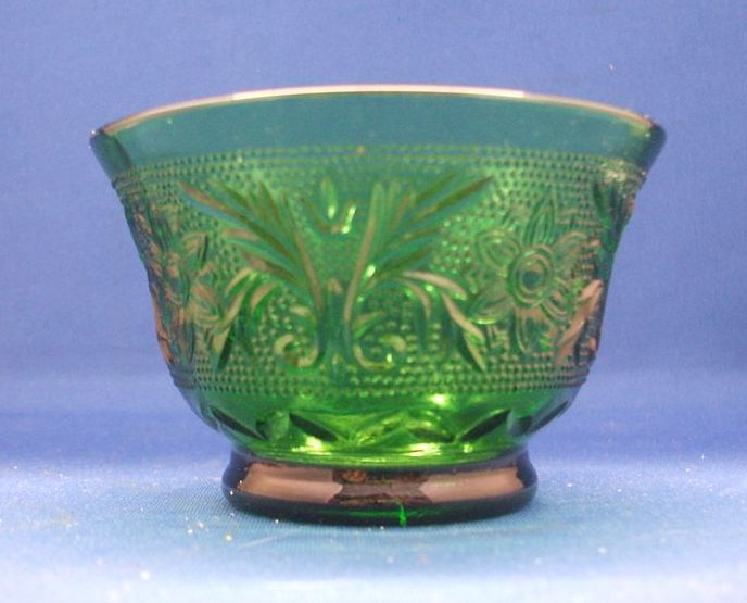 Forest Green Sandwich Custard Cup Anchor Hocking Forest Green Sandwich Custard Cup Anchor Hocking