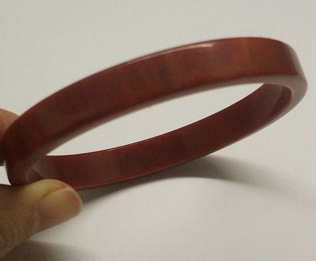 Red Marbled Lucite Bangle Bracelet Red Marbled Lucite Bangle Bracelet