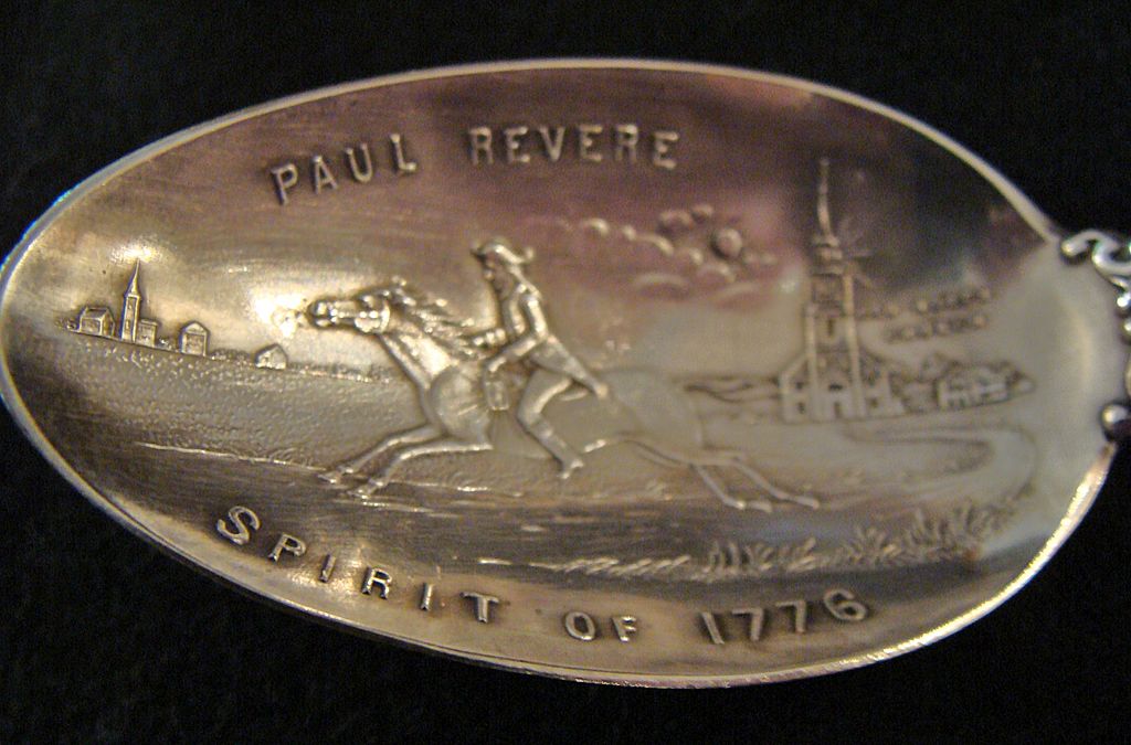 **Circa 1900: Sterling Paul Revere Souvenir Spoon **Circa 1900: Sterling Paul Revere Souvenir Spoon