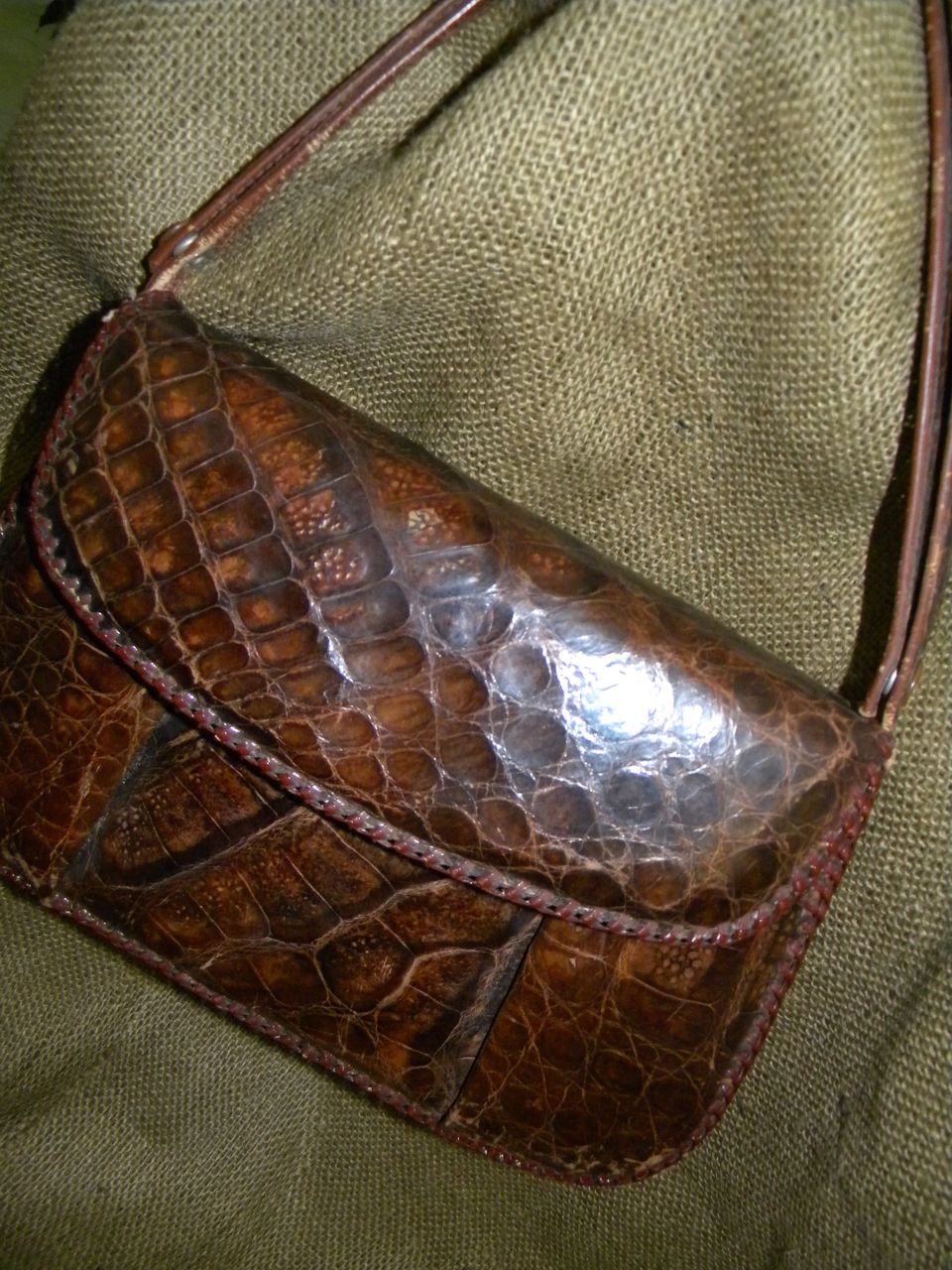 Eduardo Vintage Genuine Alligator Handbag Eduardo Vintage Genuine Alligator Handbag