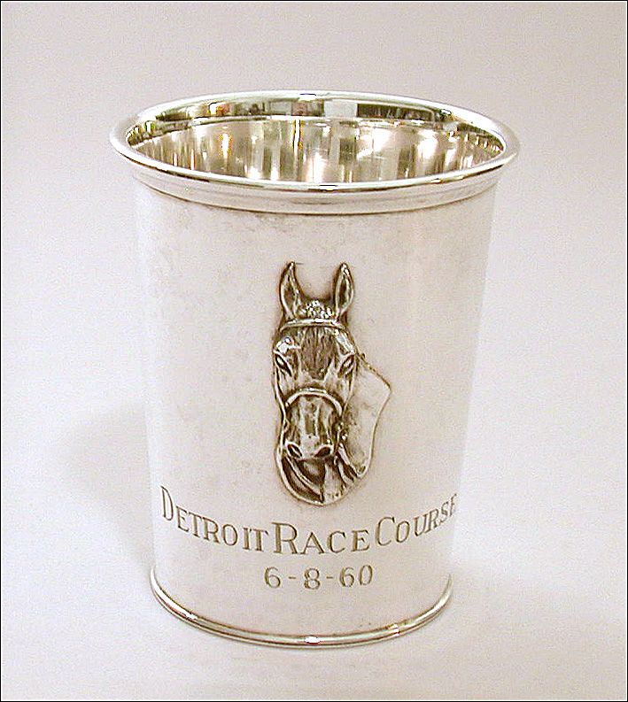 Sterling Kentucky Derby Style Julep Cup Trophy Raised 