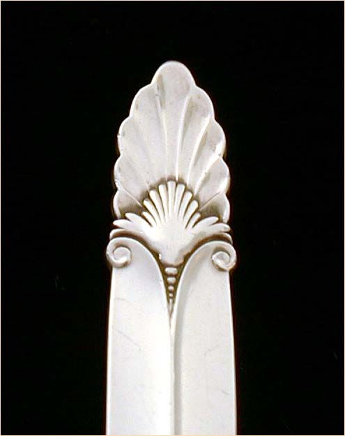 International Sterling Art Deco Empress Pattern Sugar Shell Spoon International Sterling Art Deco Empress Pattern Sugar Shell Spoon