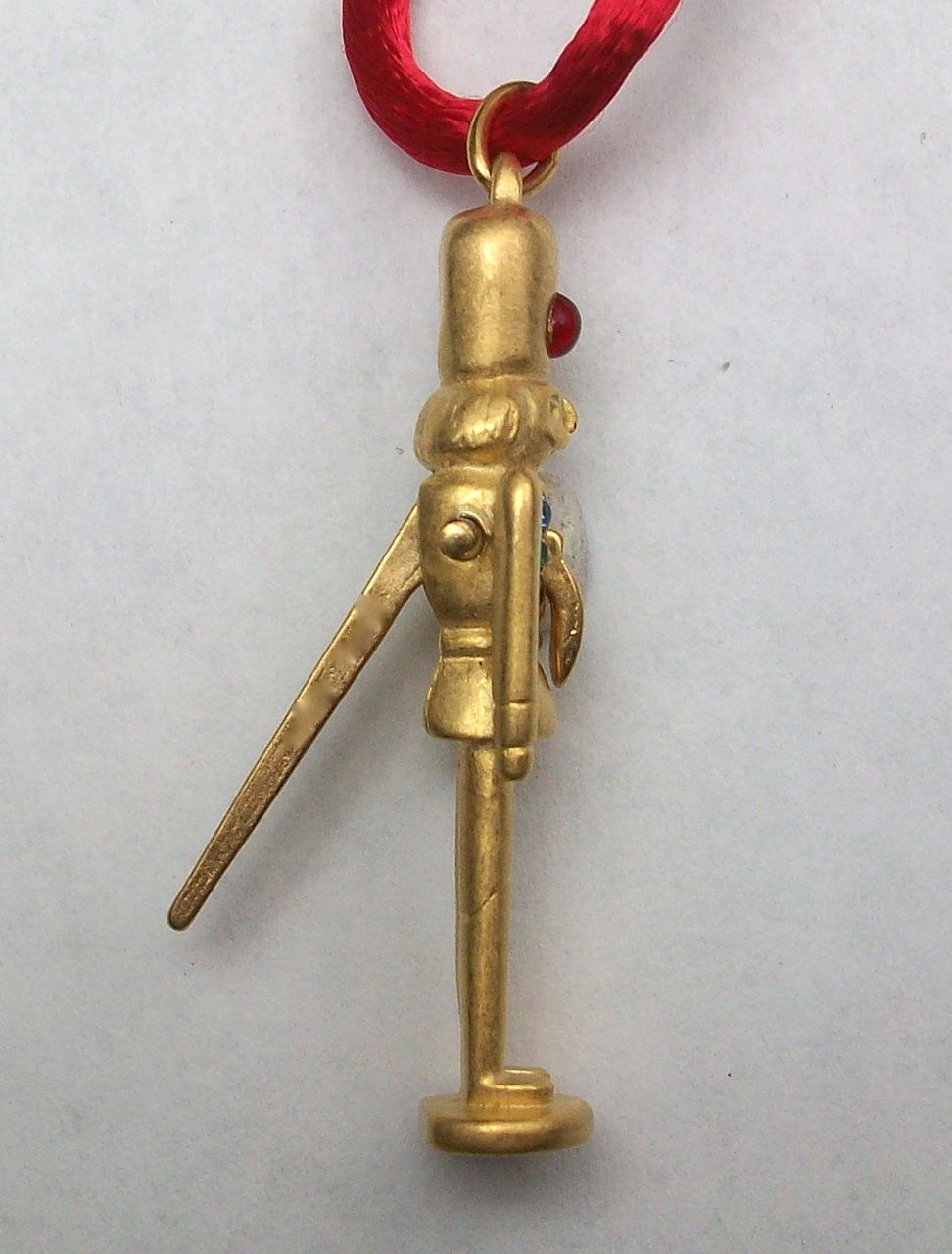 Nutcracker necklace, large size, crystal, 18k matte gold plate Nutcracker necklace, large size, crystal, 18k matte gold plate