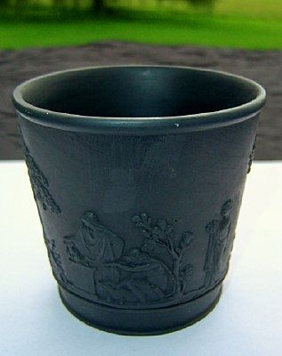Antique Wedgwood Black Basalt Cup Beaker Antique Wedgwood Black Basalt Cup Beaker