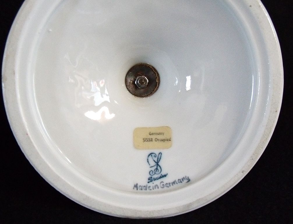 Dresden Porcelain Candle Holders USSR Occupied Germany Dresden Porcelain Candle Holders USSR Occupied Germany