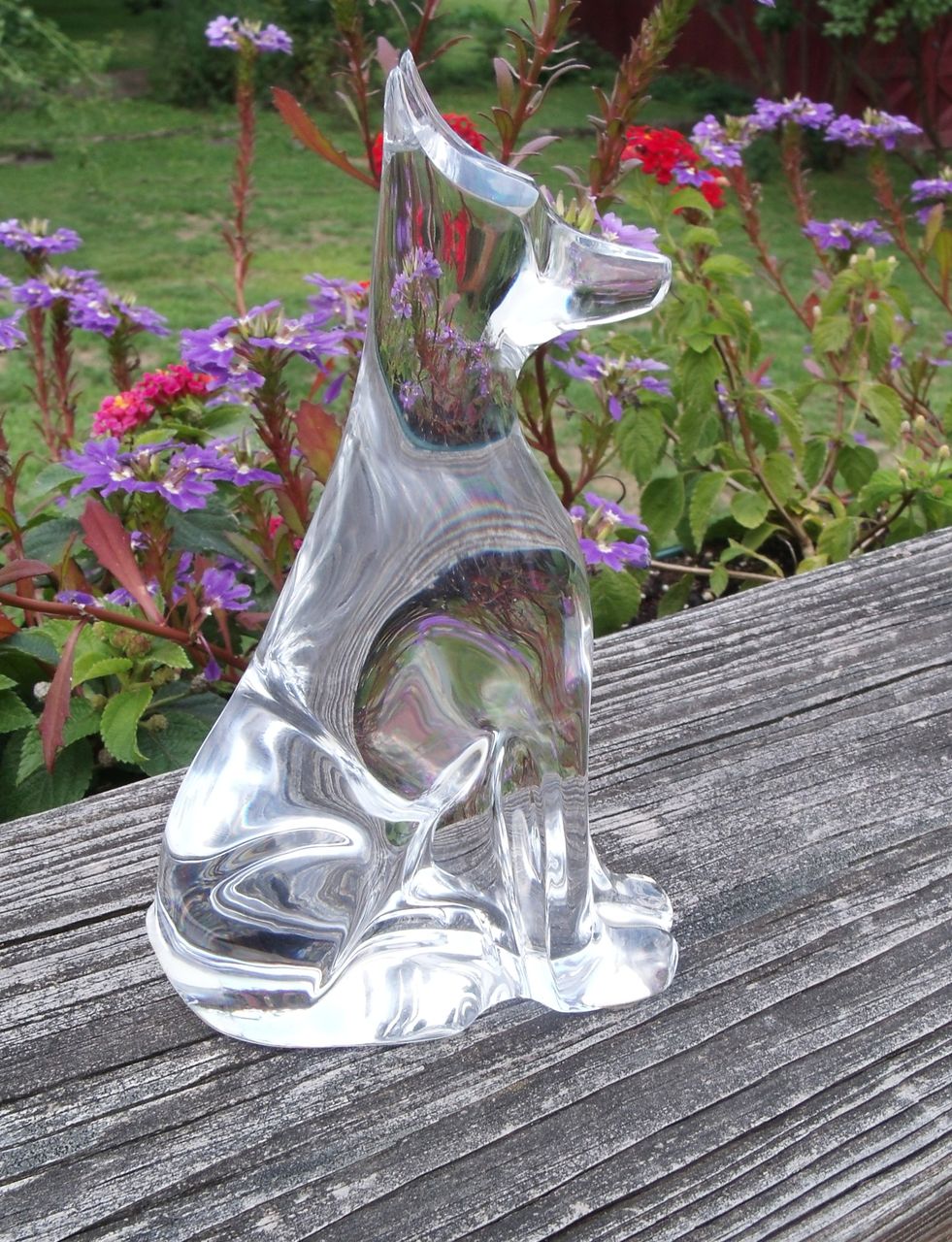 Rare Baccarat Doberman Egyptian Pharaoh Crystal Dog Rare Baccarat Doberman Egyptian Pharaoh Crystal Dog