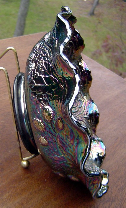 Vintage Fenton Persian Medallion with Beaded Berry Plus Web Exterior ca 1970 Vintage Fenton Persian Medallion with Beaded Berry Plus Web Exterior ca 1970