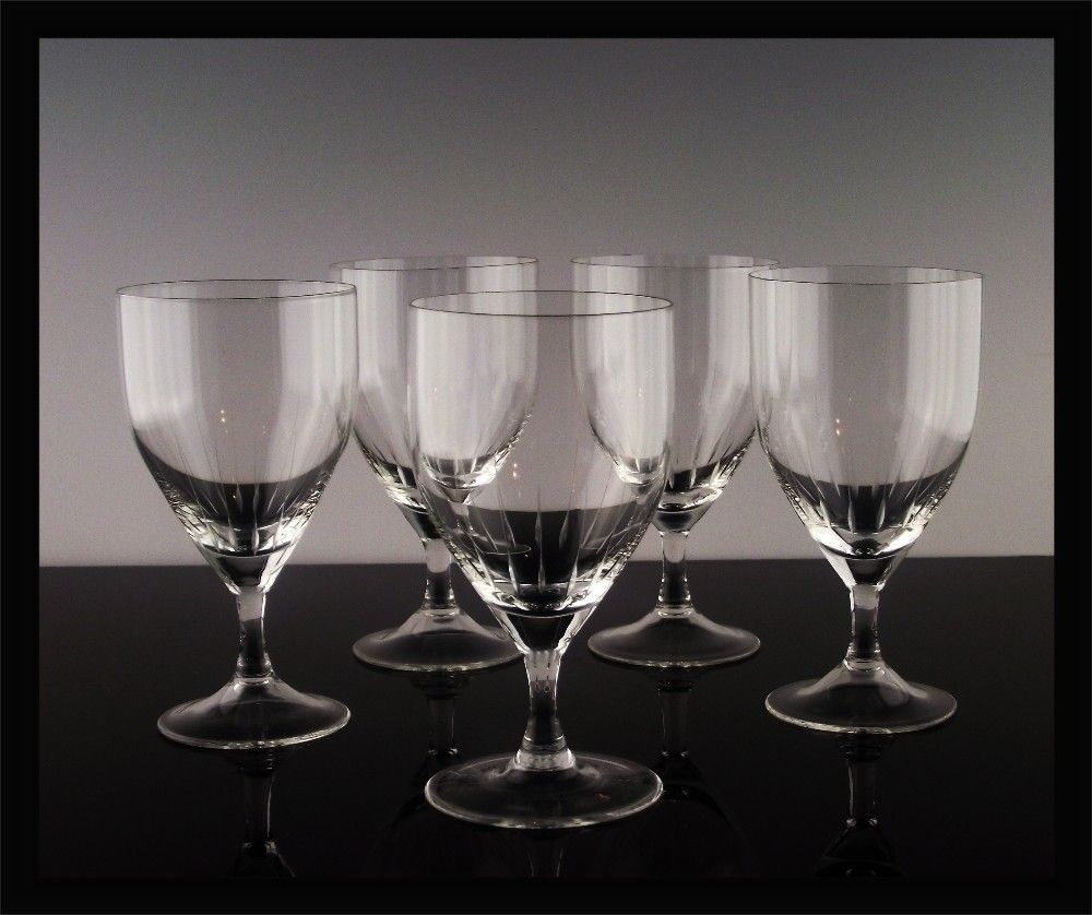 West German Crystal Wine Glasses ca 197080 from itsabasketcase on
