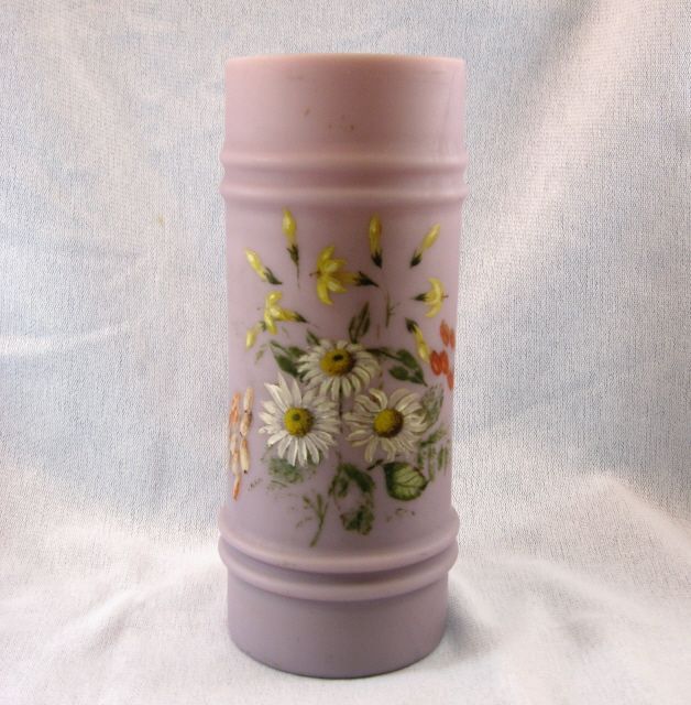 Mt Washington Victorian Hand Painted Lavender Vase Mt Washington Victorian Hand Painted Lavender Vase